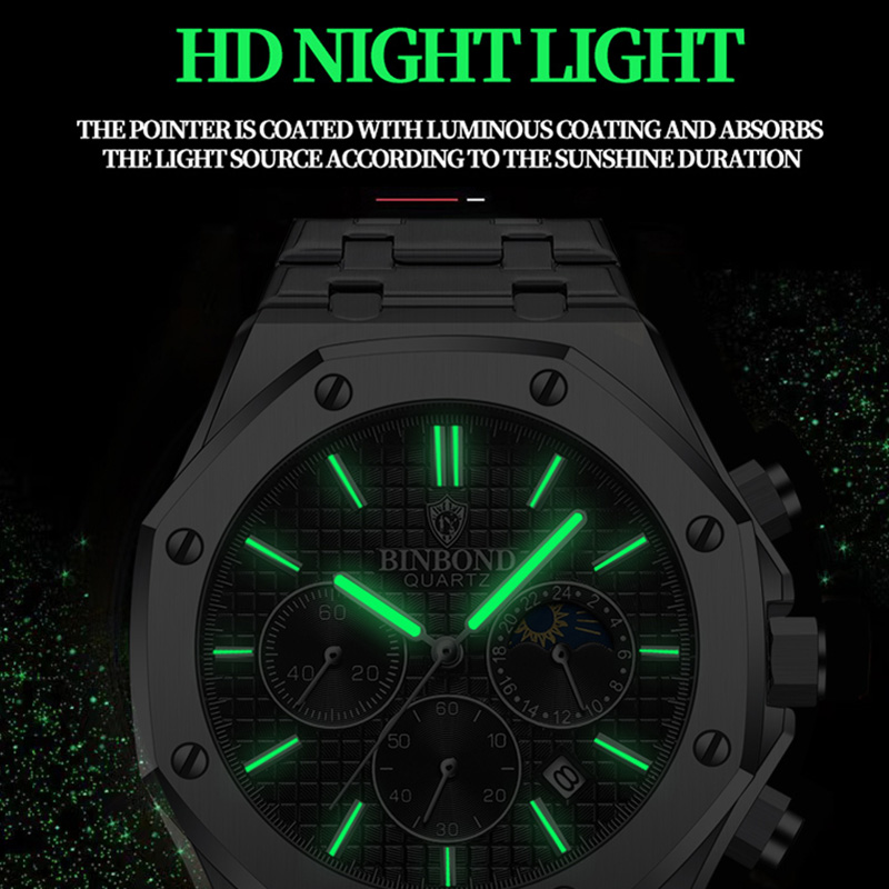 BINBOND Quality Men Watch Luxu - Patek Philippe Watch Nautilus review and price