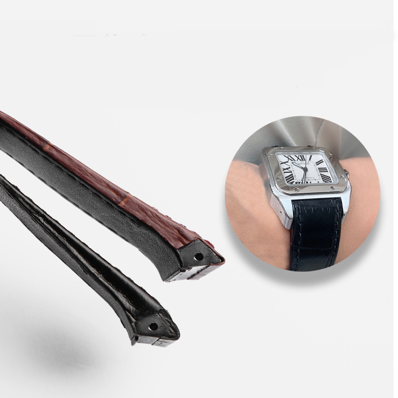 High Quality Cowhide Watch Str - Cartier Watch Santos review and price