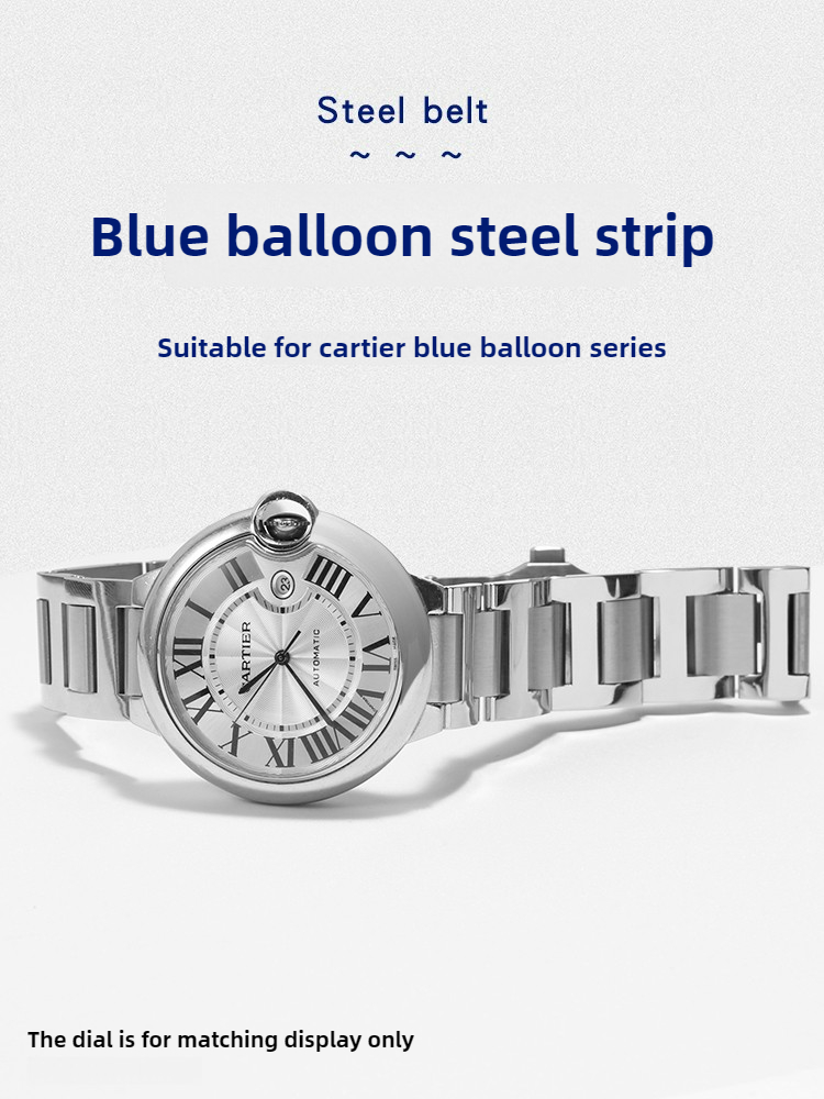 Stainless steel watch strap is - Cartier Watch Ballon Bleu review and price