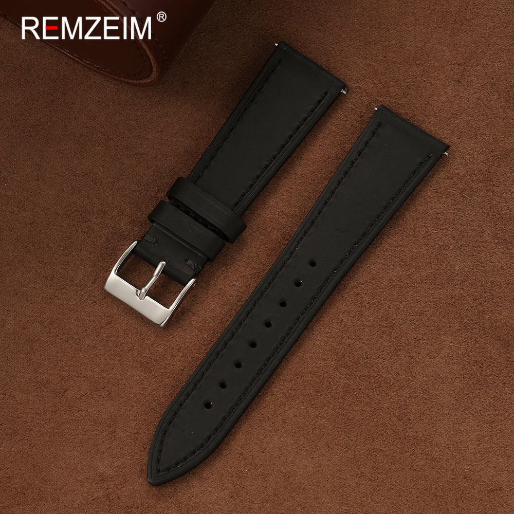 Vintage Crazy Horse Leather Wa - Leather Strap Quick Release review and price