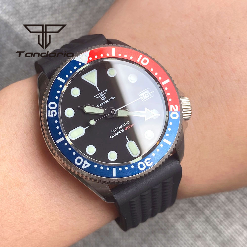 Tandorio NH35A 37mm Automatic  - Rubber Strap Diver review and price