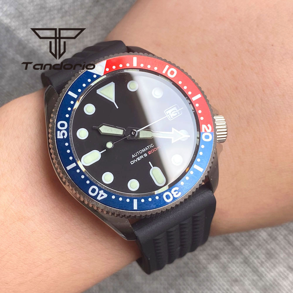 Tandorio NH35A 37mm Automatic  - Rubber Strap Diver review and price